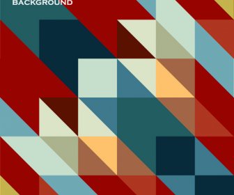 Set Of Abstract Colorful Geometric Background