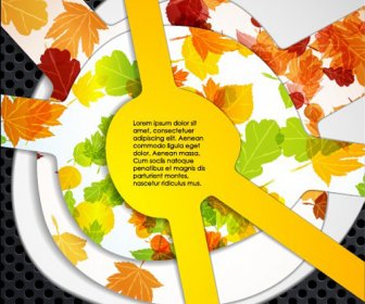 Set Of Autumn Multi Layered Background Vector