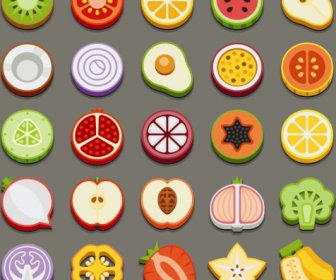 Set Of Best Food Icons Vectors Graphics