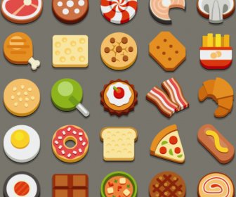 Set Of Best Food Icons Vectors Graphics