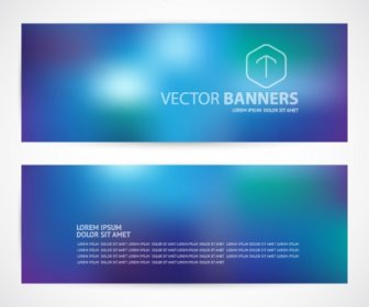 Set Of Blue Business Banners