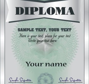 Set Sertifikat Dan Diploma Vektor Template
