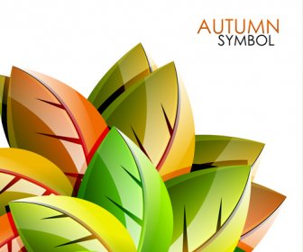 Set Of Charm Autumn Backgrounds Vector