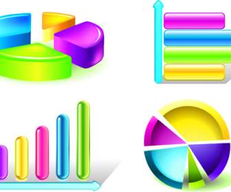 Set Of Chart And Infographics Vector