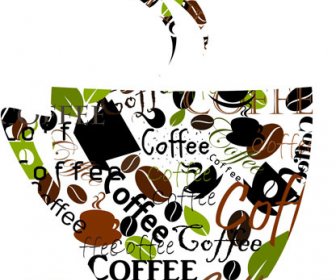 Set Of Creative Coffee Design Elements Vector 5