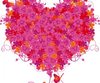 Set Of Different Heart Mix Vector