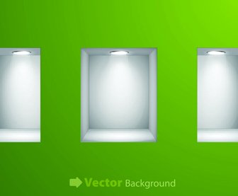 Set Of Empty Frame On The Wall Vector