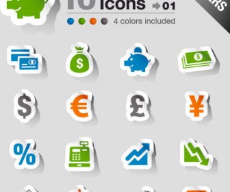 Set Of Eps Icon Stickers Elements