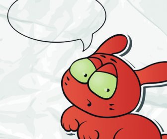 набор Забавный мультфильм животных облака говорить дизайн вектор