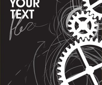 Set Of Gears Assemble Vector Backgrounds