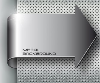 Set Of Metal Elements Vector Background Art