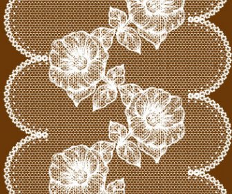 Set Of Old Lace Vector Background Art