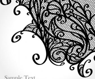 Set Of Old Lace Vector Background Art