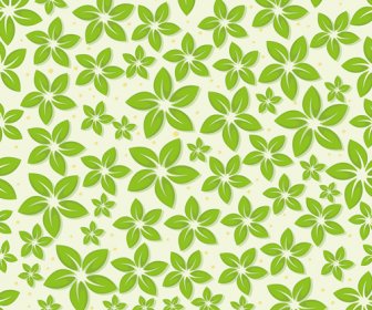 Set Of Seamless Leaves Pattern Vector