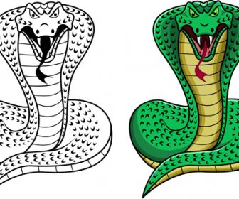 Conjunto De Elementos De Diseño Vectorial Serpiente Año Nuevo