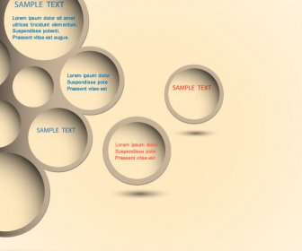 Conjunto De Moda Diseño Web Bubble Vector