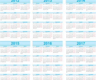 Set Of1318 Calendars Template Vector Graphic