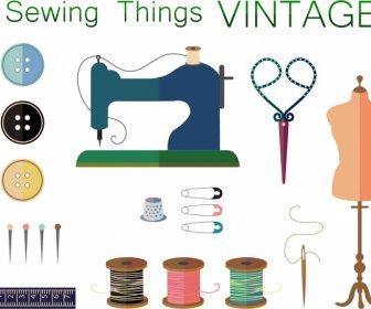Sewing Things Collection Design With Vintage Style