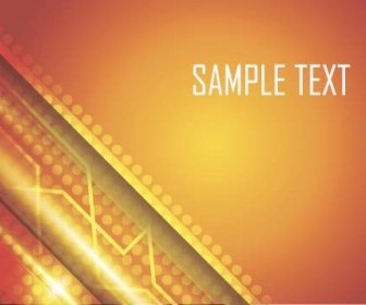 Shining Orange Abstract Background Vector