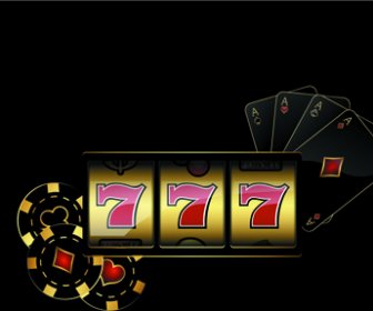 Glänzende Casino Elemente Hintergrund Vektor