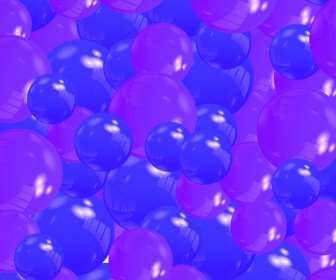 Shiny Colored Balls Background Vector