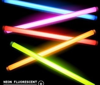 Shiny Colored Magic Wands Vector Background