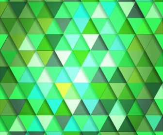 光沢のある色の三角形のパターン ベクトル