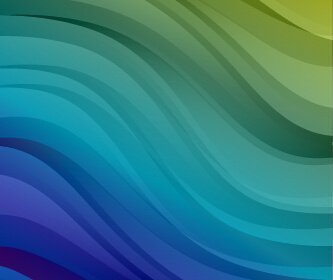 閃亮的彩色波浪背景設計