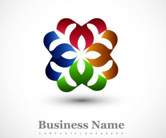 Shiny Colorful Business Icon Stylized Symbol Vector Design