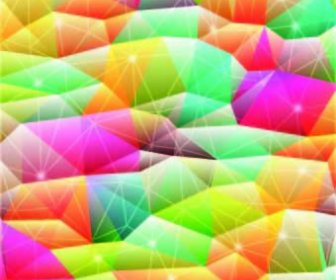 Shiny Colorful Shapes Background Vector
