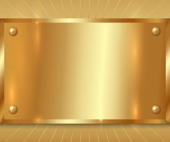 Shiny Golden Metallic Vector Background