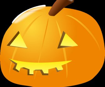 Shiny Halloween Pumpkins Vector Illustration