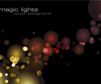 Brillantes Luces Mágicas Vector Background