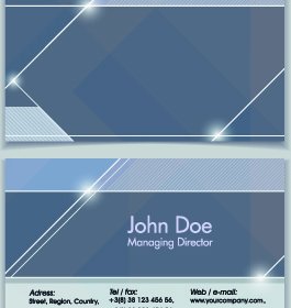 Shiny Modern Business Cards Vector