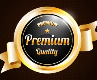 Shiny Quality Premium Label Vector Illustration