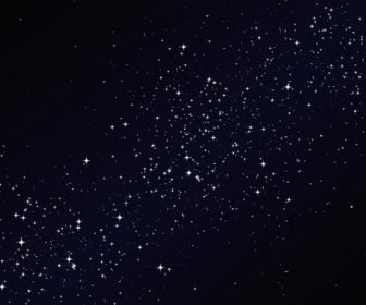 Brillante cielo con estrellas Design vector background