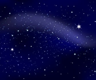 Brillante cielo con estrellas Design vector background