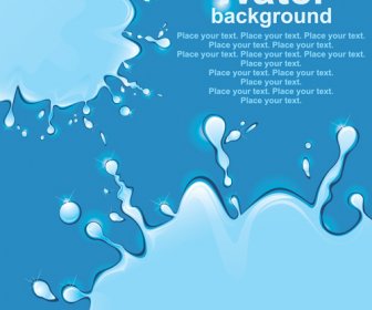 Shiny Water Background Vector