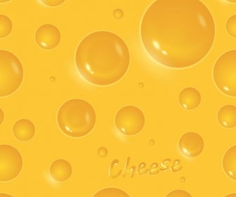 Shiny Yellow Cheese Background Vector