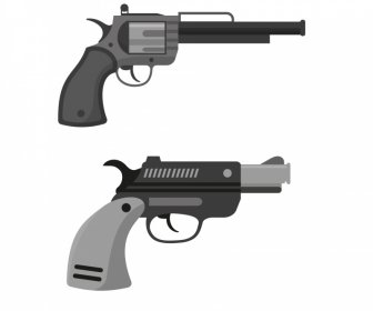 short gun icon modern flat outline