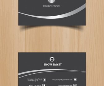 Silver Business Cards Ready To Print Business Cards Modern Business Cards