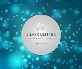 Silver Glitter Contexte Bokeh Lumière Décoration