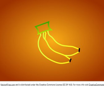 Vector De Plátano Simple