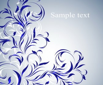 Simple Floral Decorative Pattern Vector Background