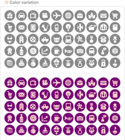 Simple Graphical Icons 1 Vector
