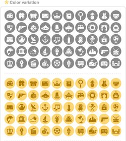 Simple Graphical Icons 2 Vector