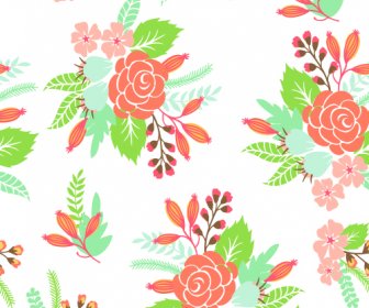 Simple Seamless Flower Background