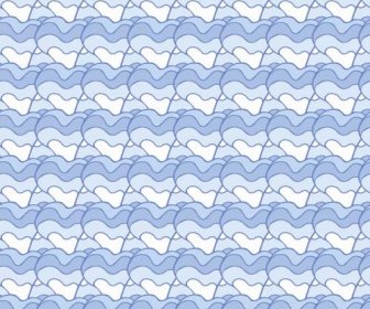 Simple Waves Seamless Pattern Vector