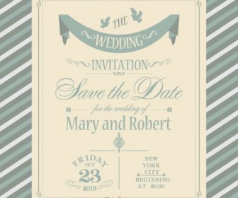 Einfache Hochzeitseinladung