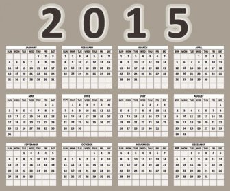 Simple15 Vektor Kalender